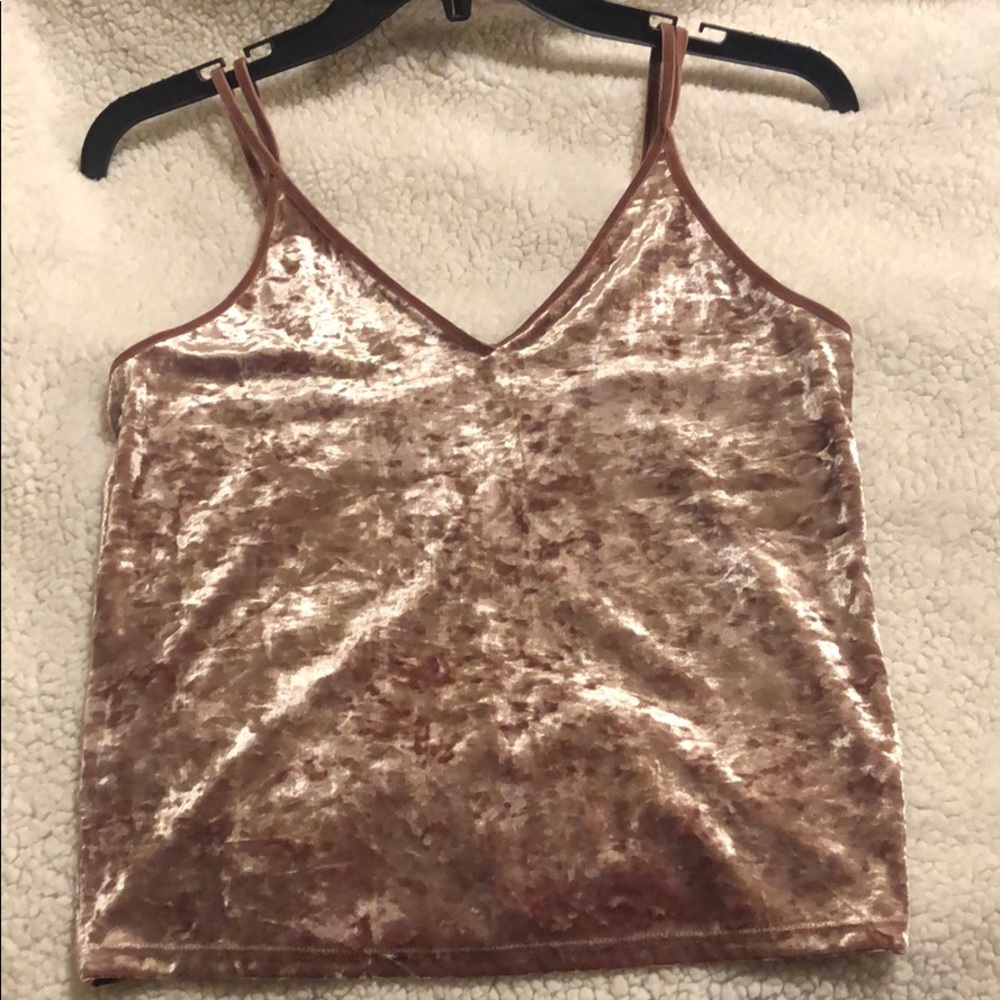 Velour tank top